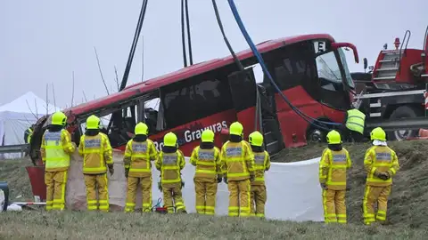 Accidente de autobús en Francia Accidente de autobús en Francia