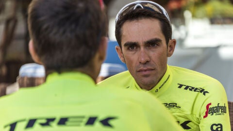 Alberto Contador, ciclista del Trek-Segrafedo