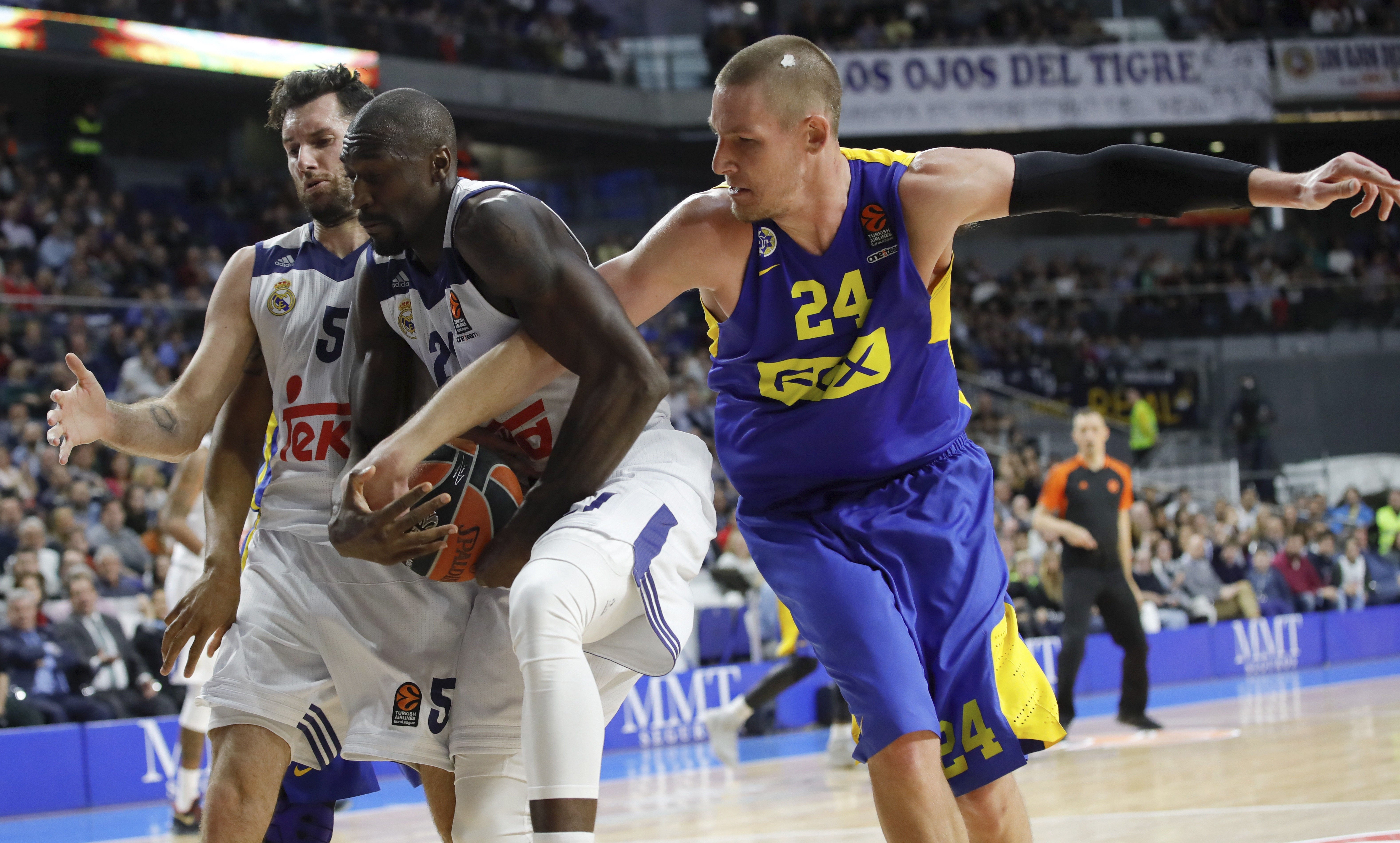 Rudy, Llull y Doncic comandan el triunfo ante el Maccabi Rudy, Llull y Doncic comandan el triunfo ante el Maccabi
