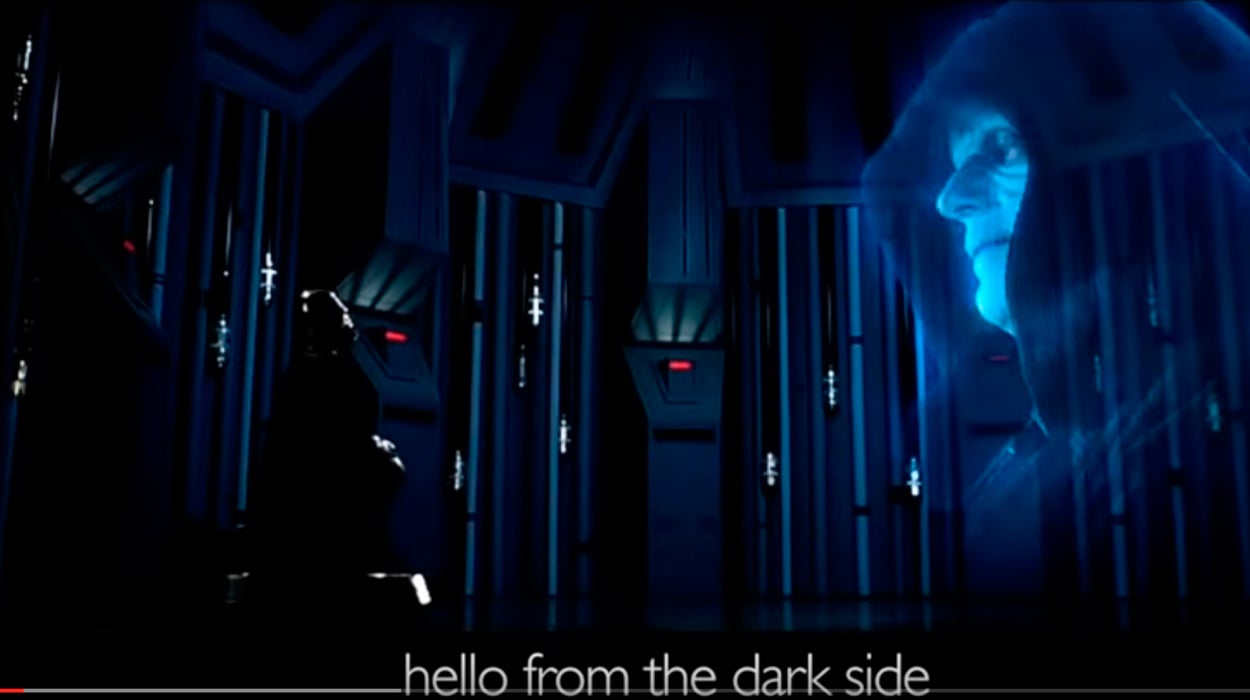 Internet: Así sonaría 'Hello' de Adele cantada por Darth Vader Internet: Así sonaría 'Hello' de Adele cantada por Darth Vader