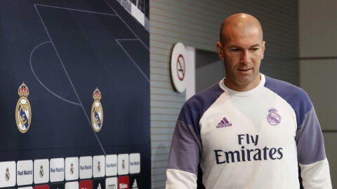 Zinedine Zidane, en rueda de prensa