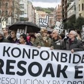 Manifestación en Bilbao contra la dispersión de presos de ETA