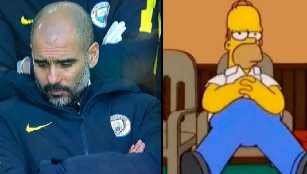 Guardiola, al más puro estilo Homer Simpson