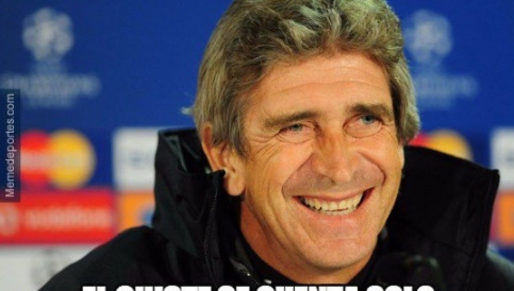 Pellegrini se mofa de Guardiola