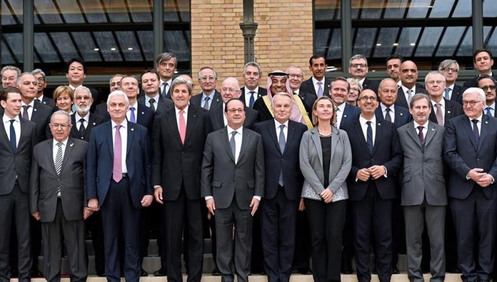 Líderes europeos en la Conferencia de París