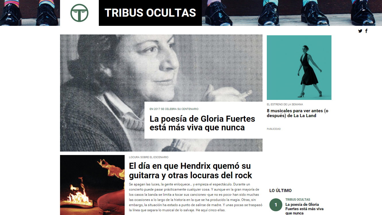 Nace 'Tribus Ocultas', el nuevo portal temático de cultura y tendencias de Atresmedia Nace 'Tribus Ocultas', el nuevo portal temático de cultura y tendencias de Atresmedia