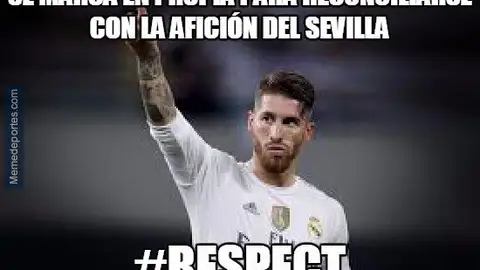 Sergio Ramos, protagonista de los 'memes' del Sevilla - Real Madrid Sergio Ramos, protagonista de los 'memes' del Sevilla - Real Madrid