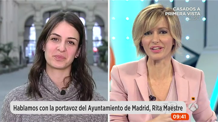 Rita Maestre: "Tenemos que dejar de hablar de Podemos una vez que pase Vistalegre" Rita Maestre: "Tenemos que dejar de hablar de Podemos una vez que pase Vistalegre"