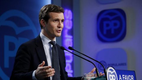 El vicesecretario de Comunicaci&oacute;n del PP, Pablo Casado