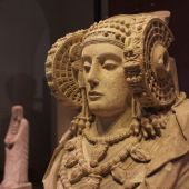 La Dama de Elche en el Museo Arqueológico Nacional.