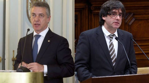 &Iacute;&ntilde;igo Urkullu y Carles Puigdemont