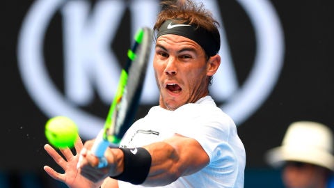 Rafa Nadal en el Open de Australia