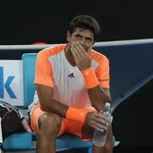 Verdasco, durante el partido contra Djokovic Verdasco, durante el partido contra Djokovic