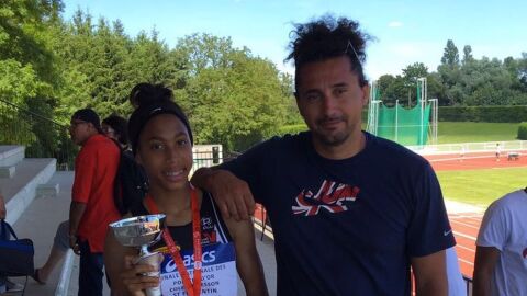 Heather Arneton, tras ganar una competici&oacute;n