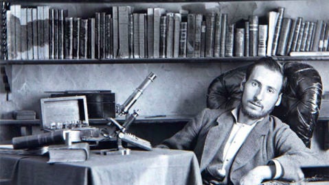 Ram&oacute;n y Cajal, durante su etapa de estudiante en Zaragoza, se hizo este autorretrato (d&eacute;cada de 1870). / Wikipedia.