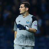 Iker Casillas en un partido con el Oporto