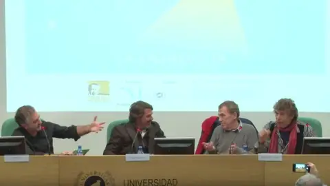 Carlos Alsina, Teodoro León Gross, Fernando Sánchez Dragó y Jesús Quintero Carlos Alsina, Teodoro León Gross, Fernando Sánchez Dragó y Jesús Quintero
