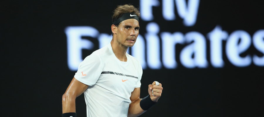 Rafa Nadal, durante su partido contra Baghdatis Rafa Nadal, durante su partido contra Baghdatis