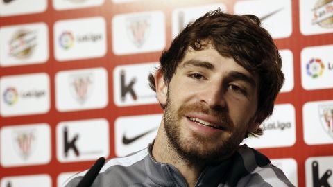 Yeray, en la sala de prensa