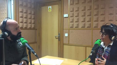 Elena Ma&ntilde;ez. Sertgio Mir&oacute;. Gran Canaria en la Onda