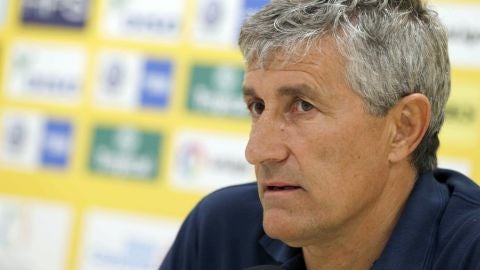 Quique Seti&eacute;n, entrenador de la UD Las Palmas