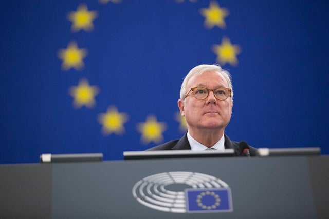 A Valcárcel, reelegido vicepresidente del Parlamento Europeo hasta 2019, le preocupa el auge de los partidos populistas y la extrema derecha en Europa A Valcárcel, reelegido vicepresidente del Parlamento Europeo hasta 2019, le preocupa el auge de los partidos populistas y la extrema derecha en Europa