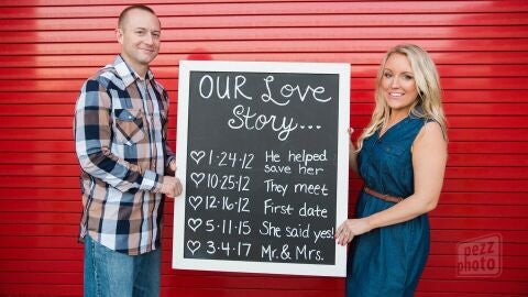 La pareja cuenta su historia de amor