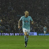 Guidetti y Aspas celebran el 1-0 ante el Real Madrid Guidetti y Aspas celebran el 1-0 ante el Real Madrid