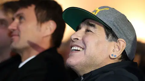 Maradona en un acto Maradona en un acto