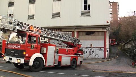 Incendio en Andoain
