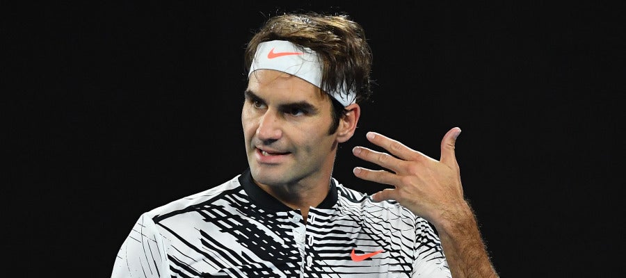 El tenista suizo Roger Federer, en el Open de Australia El tenista suizo Roger Federer, en el Open de Australia