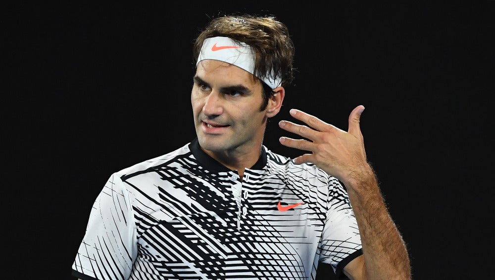 El tenista suizo Roger Federer, en el Open de Australia