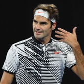 El tenista suizo Roger Federer, en el Open de Australia