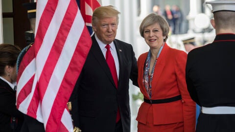 Donald Trump y Theresa May