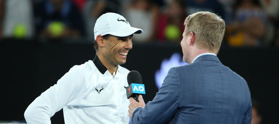 Rafa Nadal responde a las preguntas de Jim Courier Rafa Nadal responde a las preguntas de Jim Courier