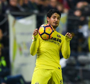 Pato, en un partido contra el Villarreal Pato, en un partido contra el Villarreal