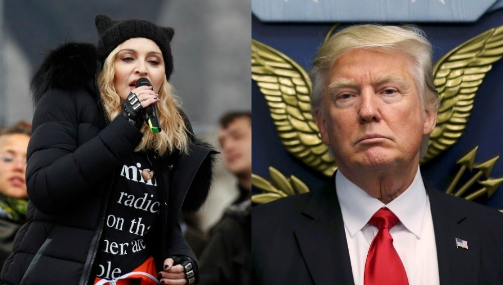 Trump responde a Madonna tras sus declaraciones en la Marcha de las Mujeres