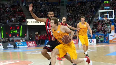 El Barcelona durante un partido ante el Baskonia El Barcelona durante un partido ante el Baskonia