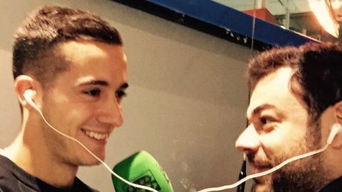 Lucas V&aacute;zquez con Edu Pidal
