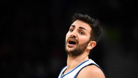 Ricky Rubio, en un partido con los Timberwolves