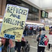 Protestas en los aeropuertos estadounidenses