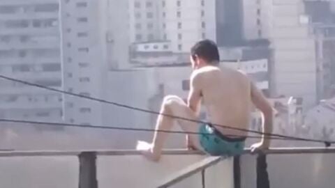 Un bombero salva a un suicida con esta maniobra