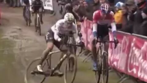 Van Aert, en una prueba de ciclocross