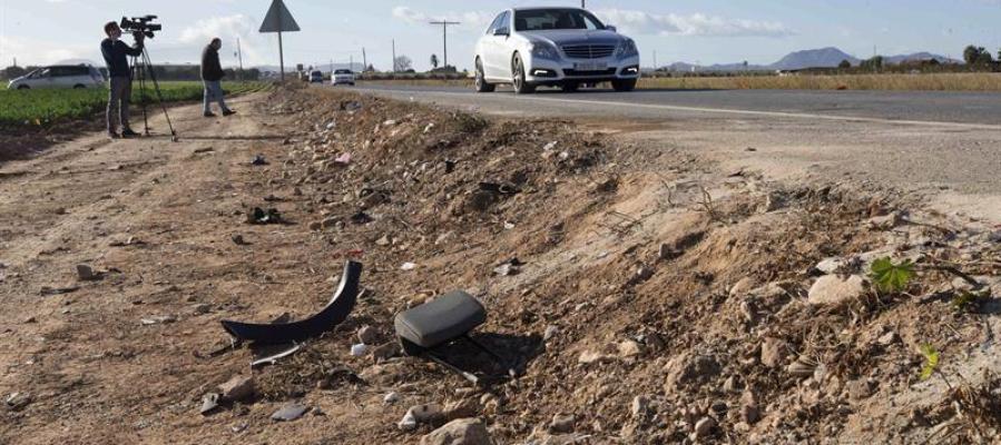 Lugar situado en el kilómetro 4,400 de la carretera RMF36 del accidente Lugar situado en el kilómetro 4,400 de la carretera RMF36 del accidente