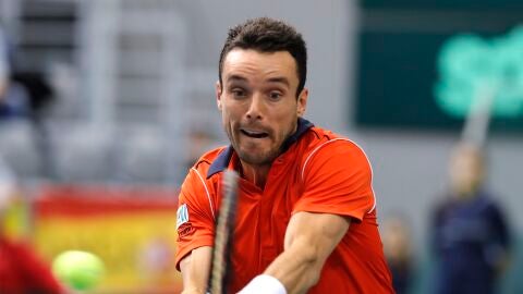 Roberto Bautista, en la eliminatoria ante Croacia