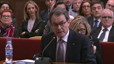 Artur Mas en su declaraci&oacute;n ante el TSJC