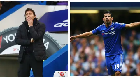 Antonio Conte y Diego Costa Antonio Conte y Diego Costa