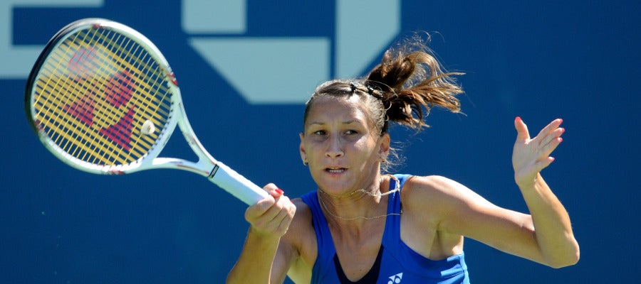 Ekaterina Bychkova, durante un partido Ekaterina Bychkova, durante un partido
