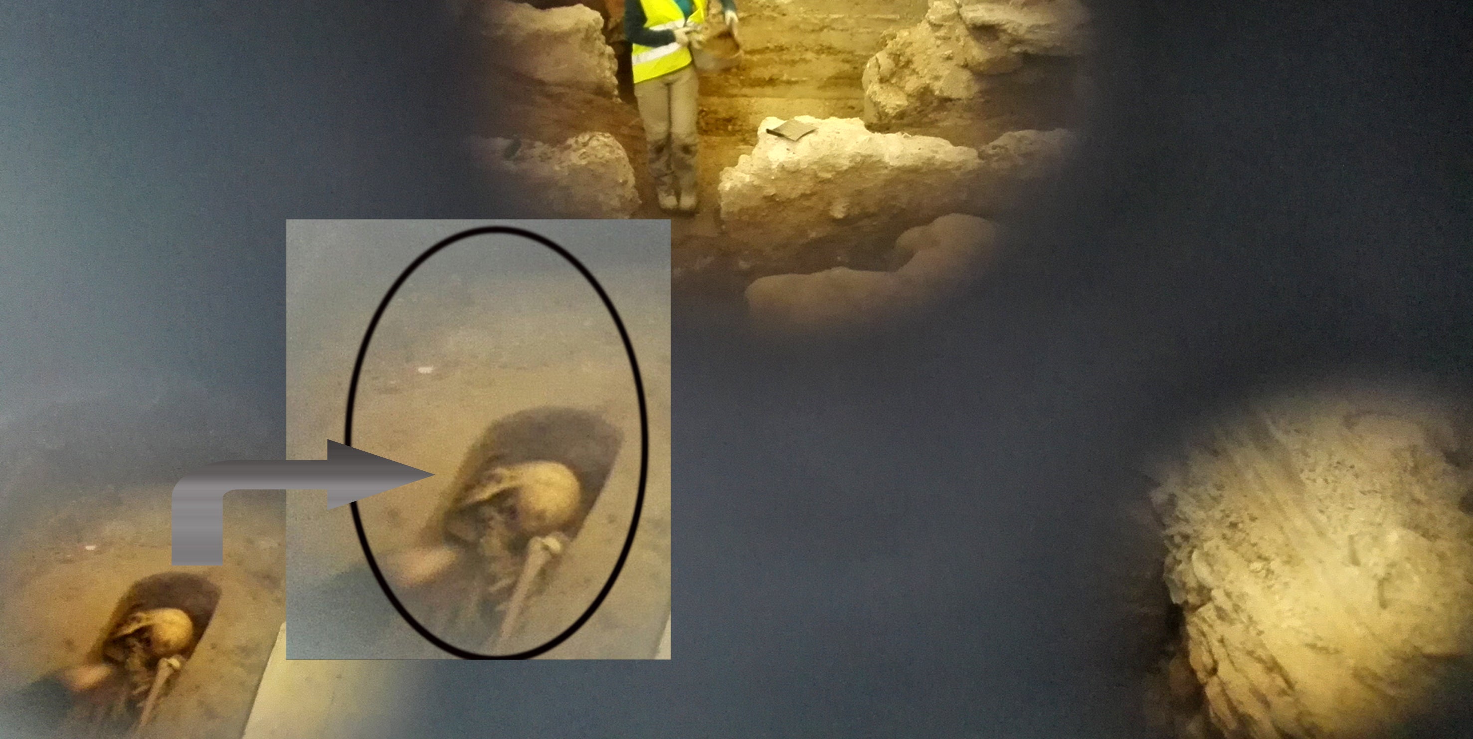 Las excavaciones en el Mercado Central de Elche sacan a la luz restos humanos de la época islámica Las excavaciones en el Mercado Central de Elche sacan a la luz restos humanos de la época islámica