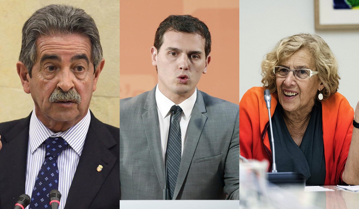 Revilla, Rivera y Carmena, los políticos que los españoles querrían de jefes Revilla, Rivera y Carmena, los políticos que los españoles querrían de jefes